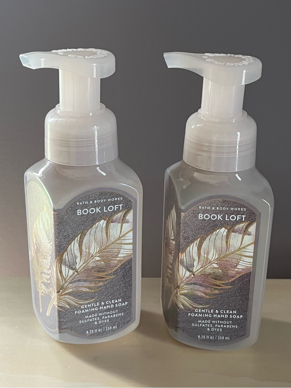 Two Bath & Body Works Book Loft Foaming Hand Soaps